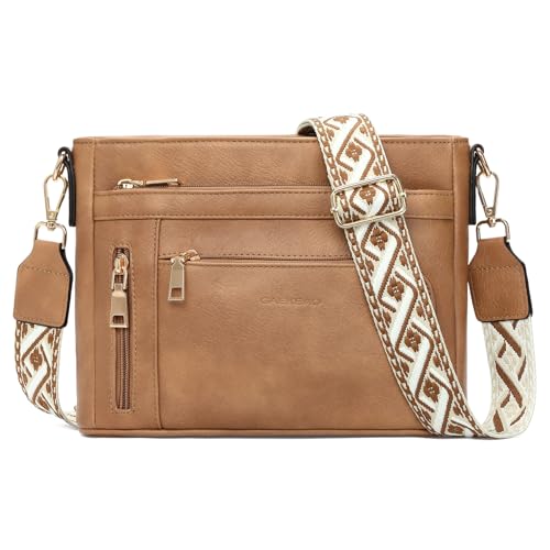Sac à main femme GAEKEAO en cuir PU avec grande bandoulière amovible pour le quotidien
