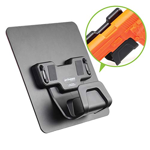 Stinger Magnetic Gun Holder w/Safety Trigger Guard Protection, w/Heavy Duty Adhesive Plate Non-Drill