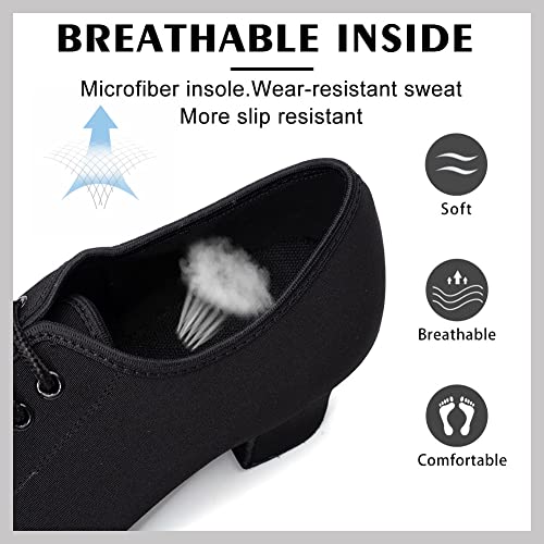 AOQUNFS Women's Latin Dance Shoes Lace-up Ballroom Salsa Split-Sole Rhythm Teaching Professional Practice Dancing Shoes3