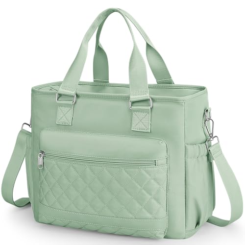 LGAG 16L Large Insulated Lunch Bag for Women, Waterproof Leak proof Lunch Box, Lightweight Stylish Lunch Tote Bag for Work, Sports, Picnics, Green