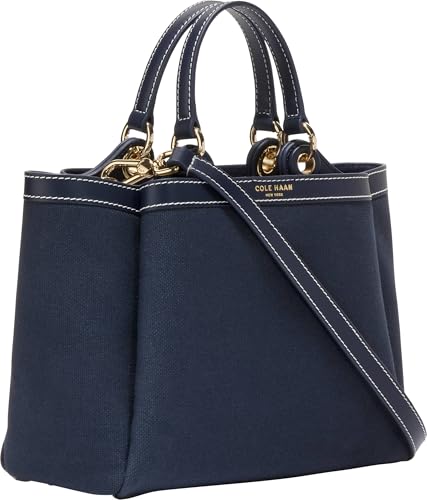 Cole Haan Women's Handbag- Midtown Small Crossbody Tote, Midnight Moon Canvas