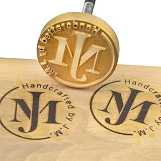 Custom Logo Branding Iron for Wood Personalized Branding Iron Heat Stamp Making Kit Including The Handle, Woodworking Handcrafted by Design (1"x1")