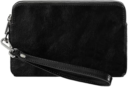 Time Resistance Clutch de Cuero para Hombre - Bolso Organizador p...