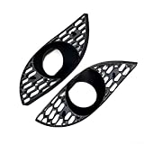 Alanmoship Lot de 2 coques de feux de brouillard avant pour BMW Série 5 E60 523 525 530 M5, kit de garniture de rechange en ABS noir, accessoire extérieur direct pour conduite quotidienne