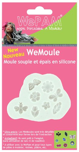Wepam PF09MA59 Porcelaine à modeler Multi Fleurs/Papillons