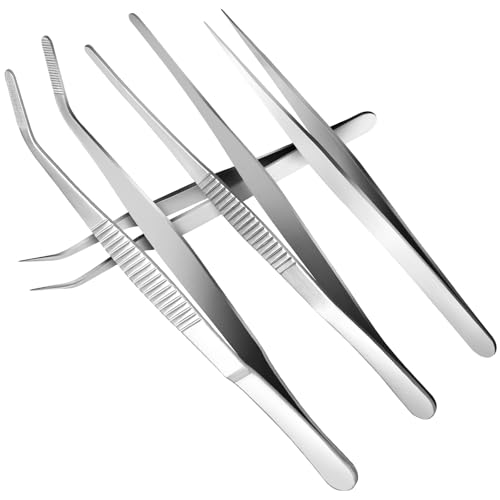 Cozy Inviting 4 Pièce Pince Brucelle, Pince De Precision, Apincettes En Acier Inoxydable, Pour Bijoux, électronique Et Réparation Montre Pince à Epiler Professionnelle