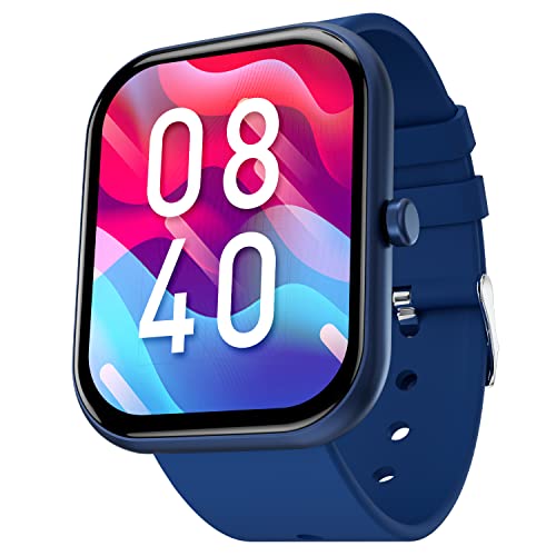Image of Fire-Boltt Dazzle 1.83 inch Smartwatch Full Touch Largest Borderless Display & 60 Sports Modes (Swimming) with IP68 Rating, Sp02 Tracking, Over 100 Cloud Based Watch Faces (Navy Blue)