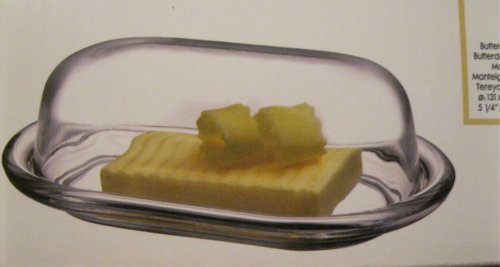 Europe Ware PASABACHCE Butter Dish, Clear