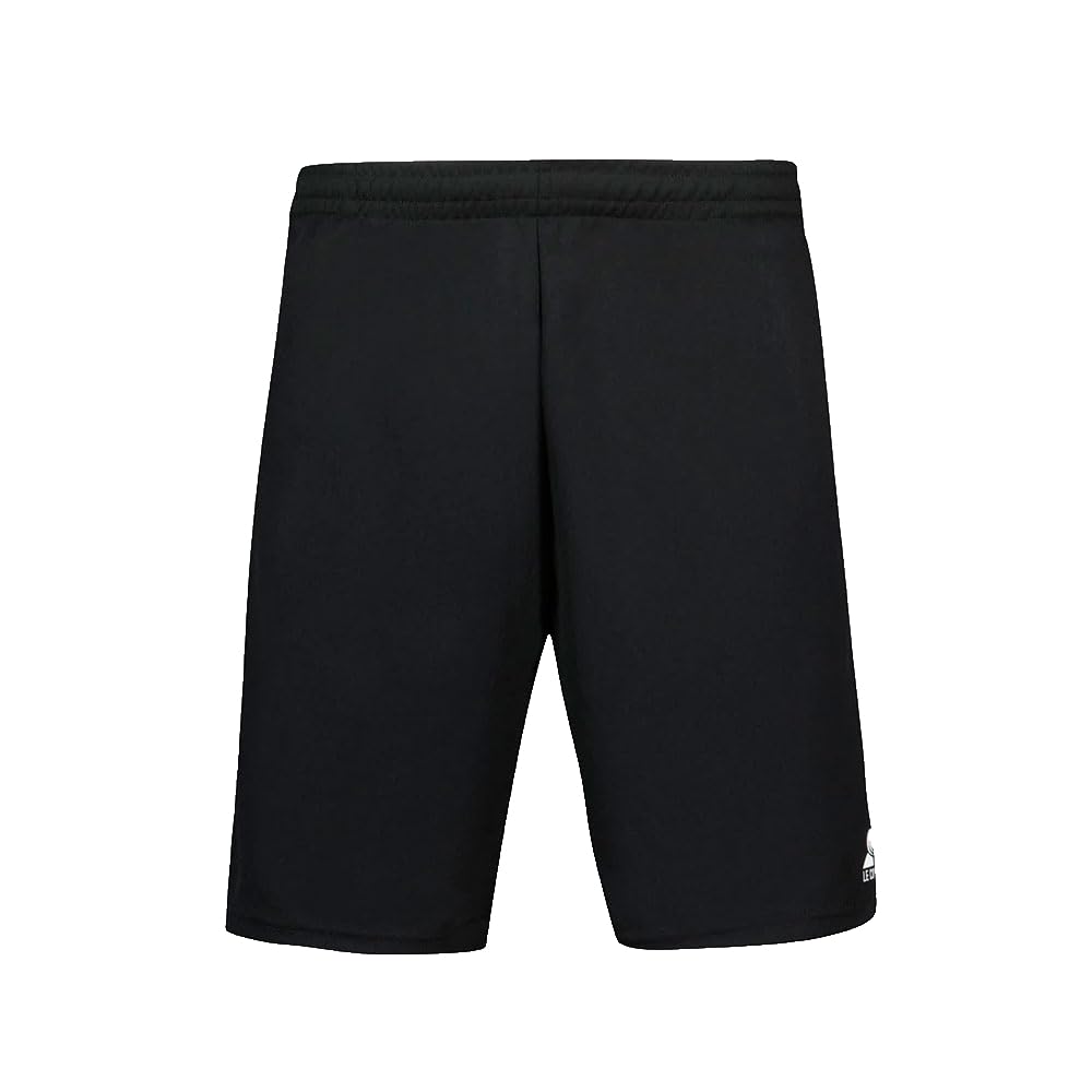 Le Coq Sportif - N°1 Męskie spodenki treningowe - 100% poliester, oddychający, lekki, szybkoschnący do treningu i aktywności sportowych - Rozmiar S - Kolor czarny