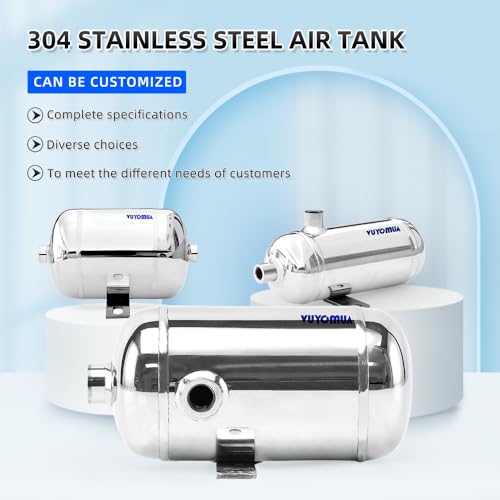 Image of 0.2Gallon 304 Stainless Steel High Pressure Mini Small Portable Air Tank Air Reservoir Water Storage Tank (0.8L-SG)