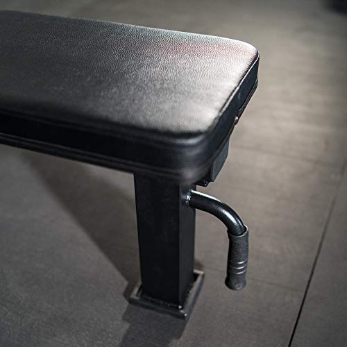 Titan Fitness Tri-Pod Competition Flat Workout Bench, Rated 1,000 lb Weight Training Utility Bench