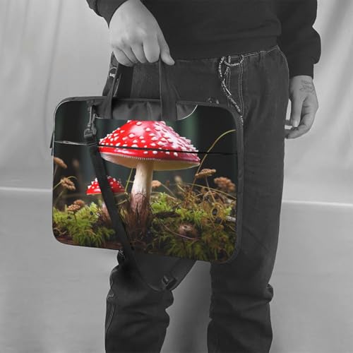 Bolso maletín para laptop 15.6 pulgadas con diseño de hongos miniatura 2