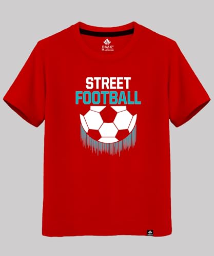 Image of RAAX Boys Regular Fit 100% Cotton Graphic Printed Half Sleeve Tees (Pack of 3) | T-Shirts for Boys from Age 2-16 Years