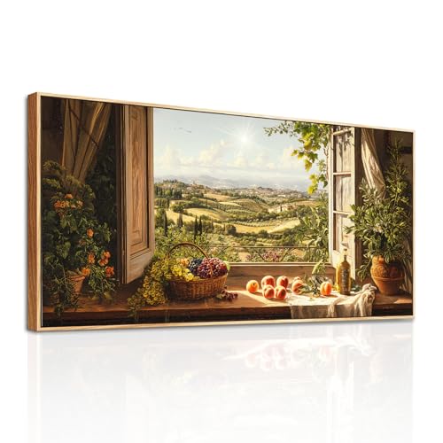 SERIMINO Cuadros Decoracion Salon Modernos, Marcos Lienzos Decorativos Grandes, Laminas Decoración Cocina Vintage, Pinturas de Paisajes Pasillos Habitación Dormitorios Comedor Pasillos 50x100 cm