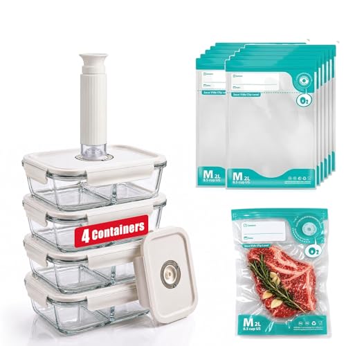 19 pcs Vacuum Sealer & Storage Containers Set