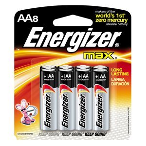 Energizer Alkaline AA Battery 8 Pack