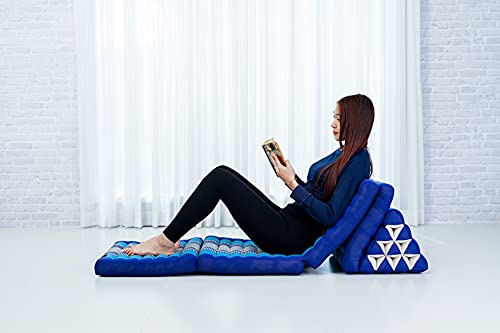 Image of Leewadee Thai Foldable Floor Mat 89 x 20 inches Kapok with Backrest