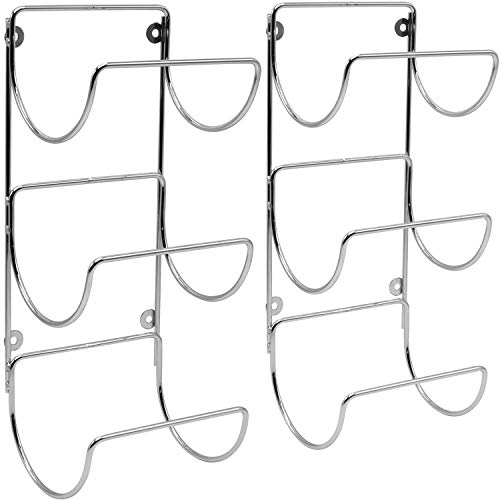 Sorbus Towel-Rack Holder - Wall Mounted Storage Organizer For Linens Set Of 2 (Silver) #TOP5