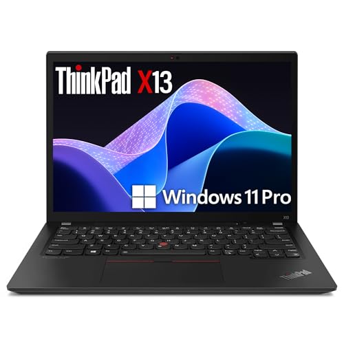 Image of Lenovo ThinkPad X13 Gen 2 13.3 inch FHD (1920x1080) Laptop, 11th Gen Quad-Core i7-1185G7, 16GB DDR4 RAM, 256GB SSD, HDMI, Windows 11 Pro (Renewed)