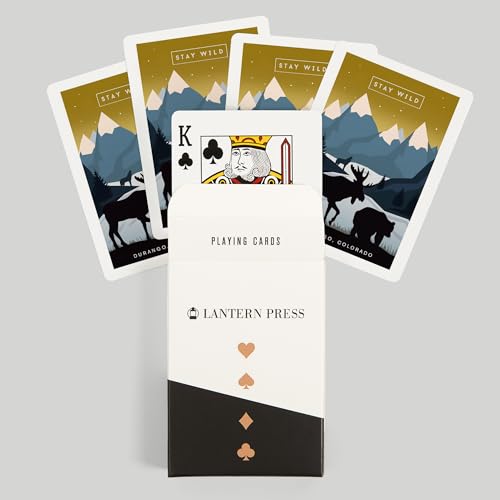 Lantern Press Durango, Colorado, Naipes Poker 52 cartas miniatura 6