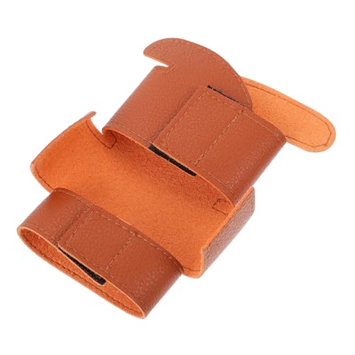 VICASKY Leather Trumpet Protector Case Trumpet Guard for Cornet Sturdy Material Light Brown