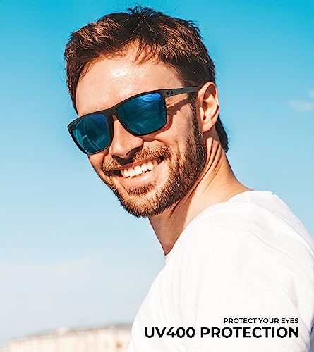 Image of KALIYADI Mens-Sunglasses Polarized Sunglasses Men: Classic Sun Glasses with UV400 Protection for Driving Fishing Golf
