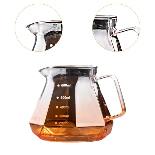 Image of Pour Over Glass Coffeemaker Drip Coffee Maker for Camping Cafes Home