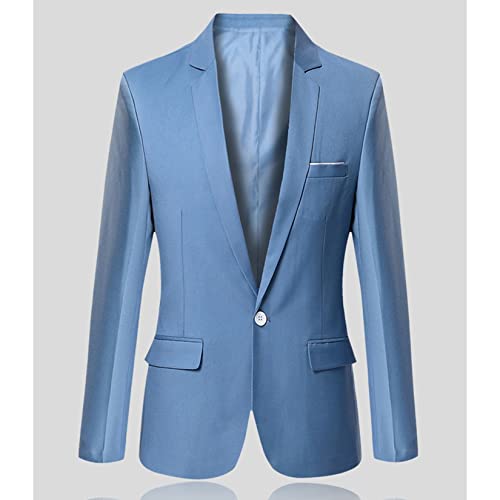 Jaquetas De Terno Masculino Slim Fit Blazer Blazer Business Casual One Button Blazers De Manga