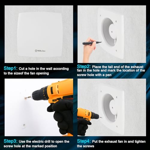 Tonda & Keji Household Ventilation Fan, Kitchen Exhaust Fan thumb #8