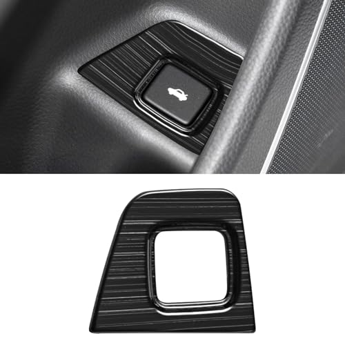 YAMUDA Compatible with Stainless Steel Black Brushed Steel Decorative Interior Rear Trunk Switch for Honda Accord 10th Gen 2018 2019 2020 2021 2022?Black?