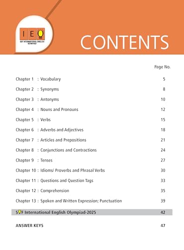 Image of MTG International English Olympiad (IEO) Workbook Class 4 - Chapter-wise MCQs with Achievers Section - SOF Olympiad Books For 2026-27 Exam