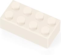 Vista 2 de Feleph 320 piezas de ladrillos blancos de 2 x 4, bloques de construcción clásicos, juego creativo, accesorios de juguete combinados con 3001 marcas