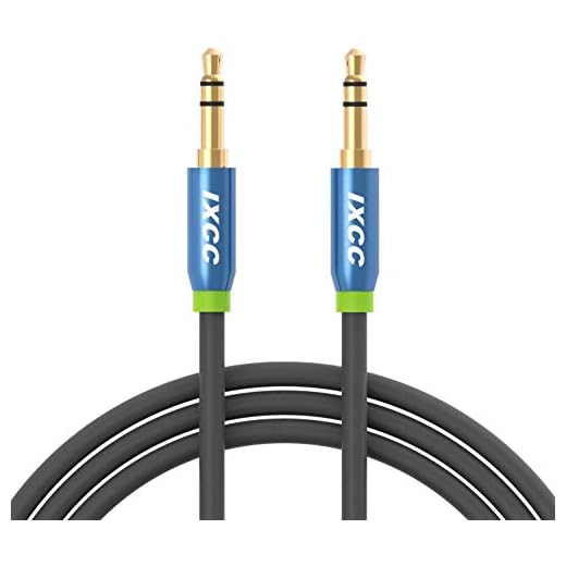 3.5mm Male to Male Aux Audio Stereo Cable [2Pack], [Ultra-Slim] iXCC 4Feet Auxiliary Cord for Car and All 3.5mm-Enabled Devices, Apple, Samsung, Android, Windows and MP3 Player