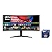 LG 34SR65QC-B.AEU (34 Zoll) 21:9 Curved WQHD VA Monitor, 100Hz, DisplayHDR™ 400, webOS, Schwarz