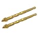 New Lon0167 12mm Tip Featured 6.35mm Hex drill reliable efficacy hole Phillips Cross Head Tile Twist Drill Bit 2pcs(id:265 6e 92 8a4)