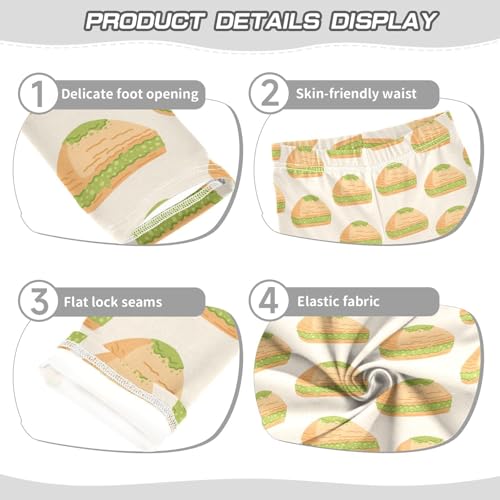 ZZKKO Girls Leggings Pistachio Baklava Toddler Girls Clothes Leggings for Girls Toddler Girls Leggings 3-4T3