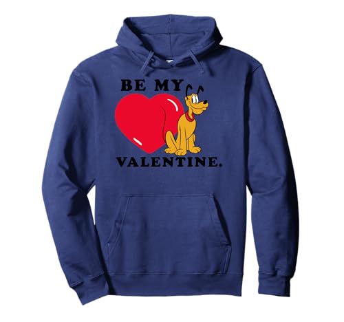 Sweat Disney Pluto Be My Valentine avec capuche et poche kangourou pour hiver