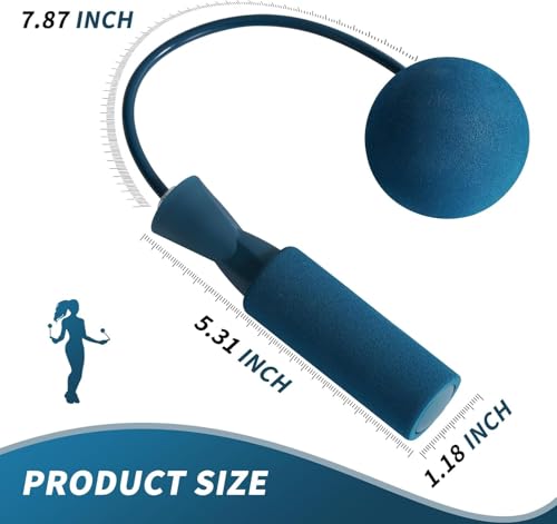 Image of Skipping Rope For Men & Women - Cordless Jump Rope With Cordless Ball - Tangle Free Skipping Rope With 360 Degree Ultra Smooth Bearing For Men, Women & Kids - Indoor Exercise (Blue, Model - 2)