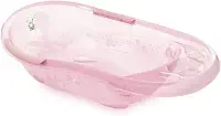 Adoleta Bebê, Banheira Infantil Aconchego 22L Linha Fofura, Translúcido Rosa