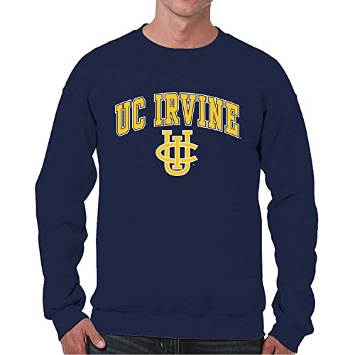 Image of NCAA College Sweatshirt Fleece Crewneck Pullover for Men and Women | Officially licensed NCAA college gameday crewneck pullover - 9 oz fleece lined sweatshirt with arch and logo design