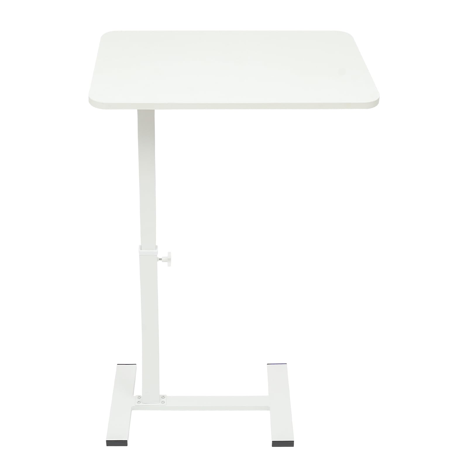 Mesa portatil ajustable en altura, mesa para ordenador portátil con ruedas, mesita de noche blanca con ruedas como práctica mesa para dormir para trabajar y estudiar en la cama