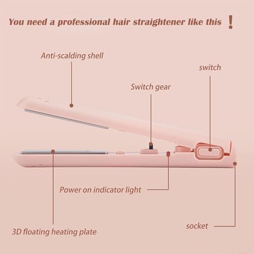 Plancha y rizador mini 2 en 1 para cabello corto miniatura 4