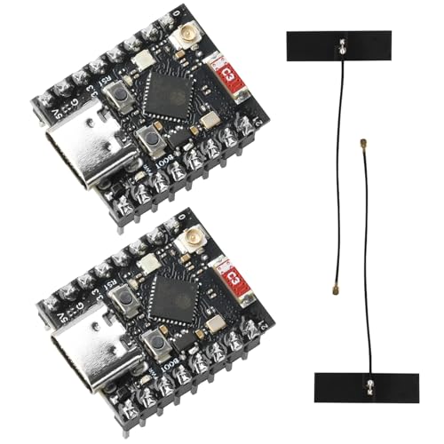 diymore 2PCS für ESP32-C3 Super Mini für ESP32-C3 Entwicklungsboard Mini Unterstützt WiFi Bluetooth Mit IPEX Antenne