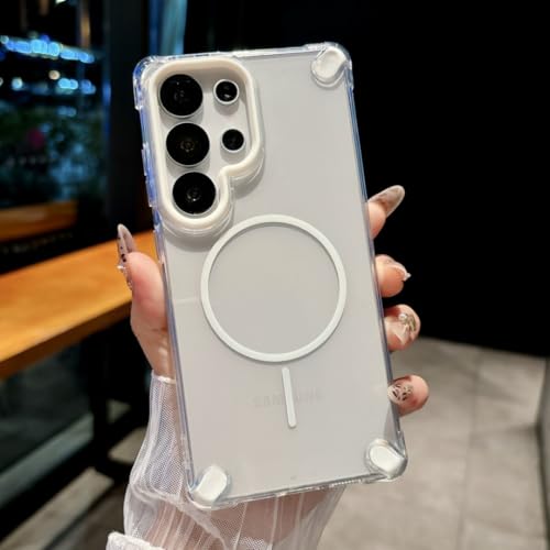 Coque Galaxy S24 Ultra transparente pour charger sans fil au quotidien