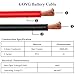 Battery Cable 4 Gauge 1FT, 4AWG Battery Power Inverter Cables (1 Positive & 1 Negative) with 5/16