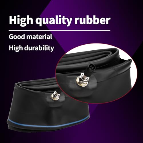 Image of 2.75 /3.00-21 Motorcycle Inner Tube Fit for 80 /100-21, 90 /90-21, 90 /100-21 TR4 Standard Straight Valve Stem Inner Tire for Yamaha Honda Kawasaki Suzuki Dirt Pit Bike Heavy Duty Balance Tube (2pcs)