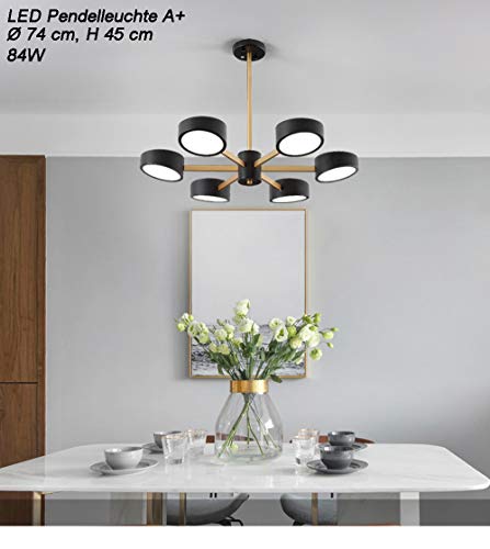 Plafonnier LED 9013D couleur réglable et diffuseur acrylique noir - 4