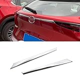 QIUYU2024 Garniture de hayon de Coffre arrière de Voiture pour Mazda CX-30 CX30 2019-2024, matériau en Acier Inoxydable Bandes décoratives pour Auto adhésif 3M