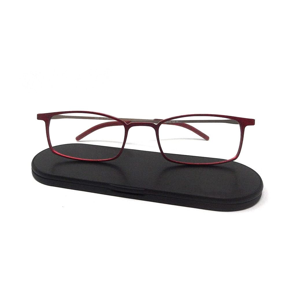 ZINC - Gafa de Lectura o vista cansada, CON FILTRO DE LUZ AZUL para ordenadores y pantallas, ULTRALIGERA y SUPER RESISTENTE, con estuche de aluminio ULTRAPLANO