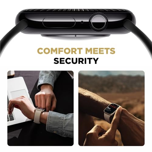 Image of [3 Pack] Flex Guard Nickel Metal Allergy Back Protector for Apple Watch Series 10 46mm || Prevent Rash Contact Dermatitis || Soft Flexible Film || Strap Sensor Protector || 2024 iWatch Back Screen Cover [Not Tempered Glass]